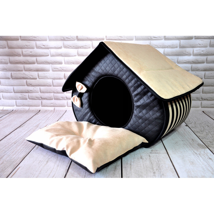 Ліжко-будинк SjestaPupila для собак та котів, L 45x42 см