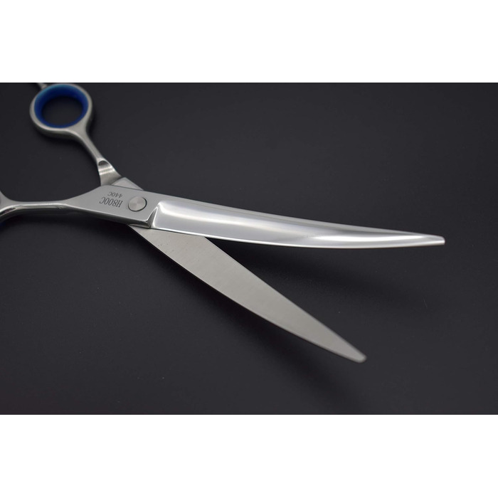 Професійна фен-ножиця KKO для грумінгу домашніх тварин, 7.0/8.0, нержавіюча сталь 440C, японська технологія, вигнута