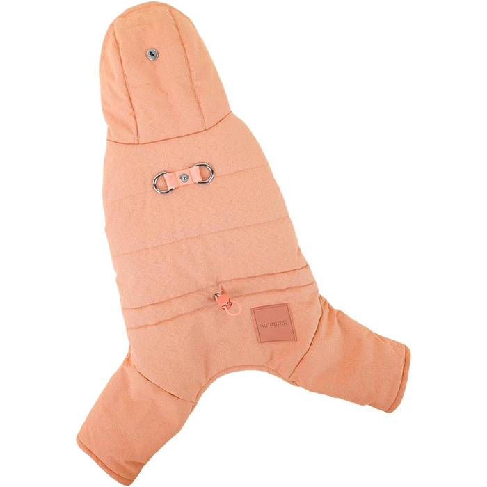 Зимовий одяг для собак: тепла куртка-худі для маленьких собак, 2XL, оранжева | Зручні зимові куртки для собак