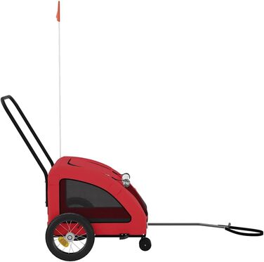 Причіп для велосипеда Oxford для собак та котів, червоний, LH17939