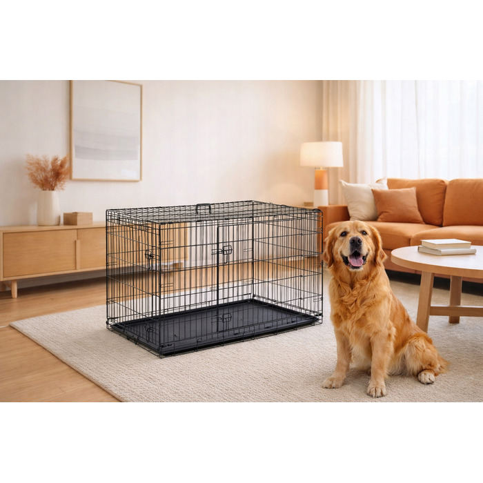 Металева клітка для великих собак GLOBANI, 71 x 107 x 78 см