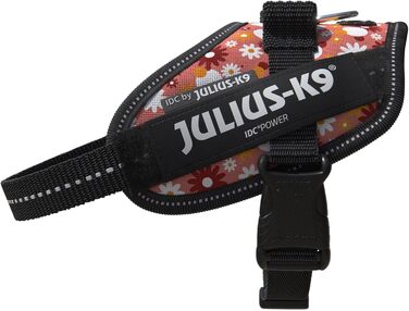 Шлейка Julius-K9 IDC Powergeschirr, XS/Mini-Mini, рожева з квітами