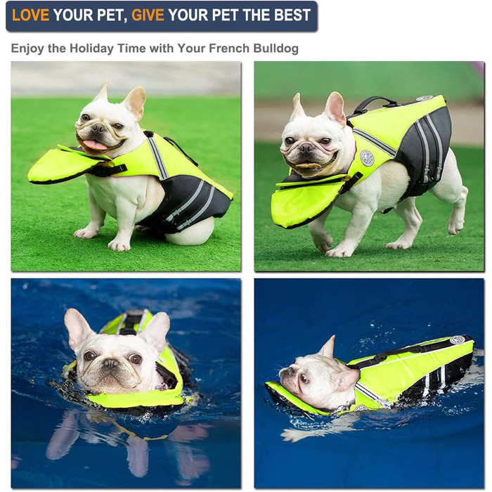 Рятувальний жилет для собак Petglad зелений