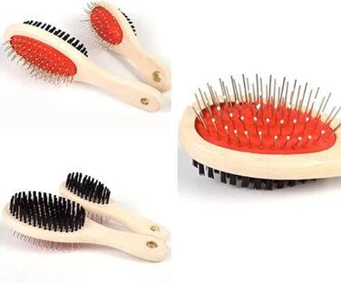 Щітка для догляду за шерстю котів та собак, для довгошерстих порід, вичісування, масаж, видалення ковтунів