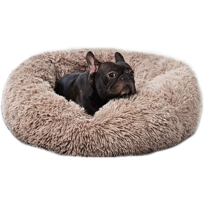 М'яке ліжко для собак та котів, корзина для домашніх тварин, 80 см, хакі