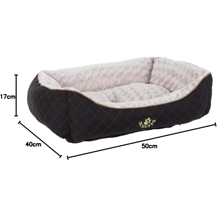 Лежак для собак Scruffs Wilton S, чорний