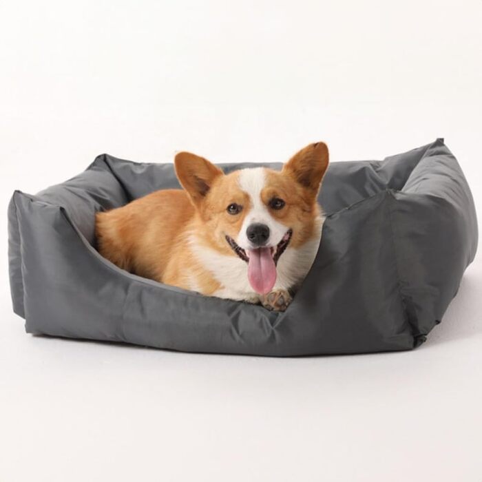 Водонепроникне лежанка для собак M&Catree, прямокутна, м'яка, сірого кольору, розмір 60x80x24 см