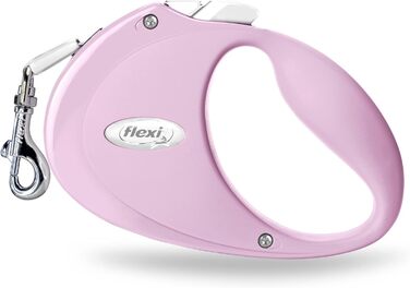 Висувна собача шлейка FLEXI New Comfort, 5 м, рожева, для собак до 25 кг, розмір M
