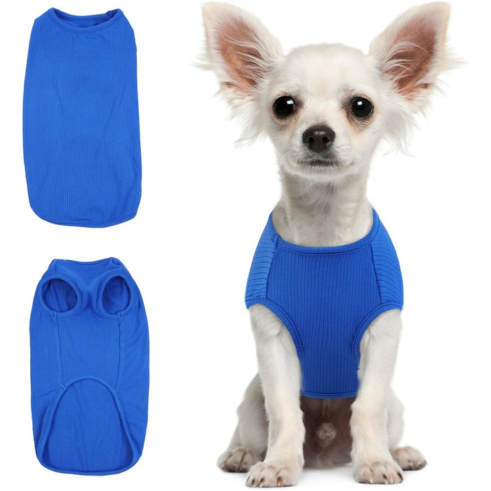 Пуловер для собак великих порід Hjumarayan, сонцезахисний, смугастий, для Лабрадора (зелений, сапфіровий)