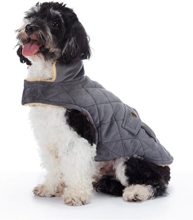 Зимовий теплий пуховик для собак з протекторними отворами, вітронепроникна куртка для холодної погоди, бавовна, костюм для цуценят, маленьких та середніх собак, розмір XL (Стиль 1: Темно-сірий) XL: Обхват грудей: 50 см / 19.6 дюймів Стиль 1: Темно-сірий