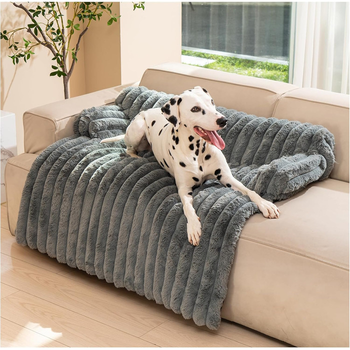 М'який лежак для собак Avont, великий, сірий, знімний, зручний, з антиковзаючою основою