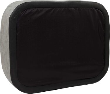 Крісло-лежанка для собак CopcoPet великих порід - овальне, з високими бортиками, миється, сірий колір, 120 x 90 x 10 см