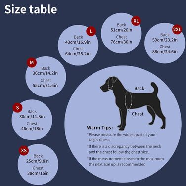 Зимовий теплий одяг для собак V.PET.B.R. - куртка для собак, водонепроникна, з інтегрованим шлейкою, для собак, поліестер, блакитний, X-Small