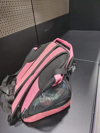 Сумка для собак Xanty на животі – рожева, 29x23x38 см – поліестер