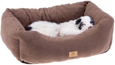 Ліжко для собак та котів Ferplast COCCOLO з мікрофлісу, бежеве, середнє (66 x 50 x 20 см)