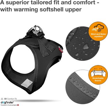 Шарнірний жилет-нагрудник Softshell чорного кольору, розмір 3XS