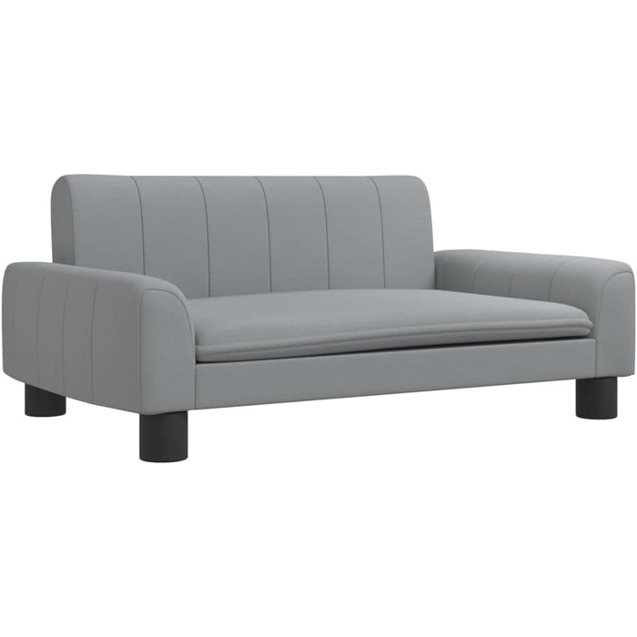 Крісло-лежанка для собак та котів, лежанка для домашніх тварин, 70x45x30 см, світло-сіра