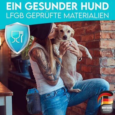 Преміум сумка для ласощів для собак HUND IST KÖNIG - універсальна, містка, з дозатором для відходів та E-book (16 x 18 x 6 см)