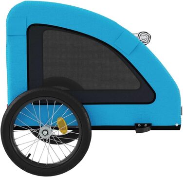 Причіп для велосипеда для собак та котів, блакитний, Oxford-Gewebe та метал