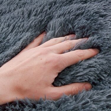 Кругле ліжко для собак Ceddie - м'яке, зручне, темно-сіре, діаметр 100 см