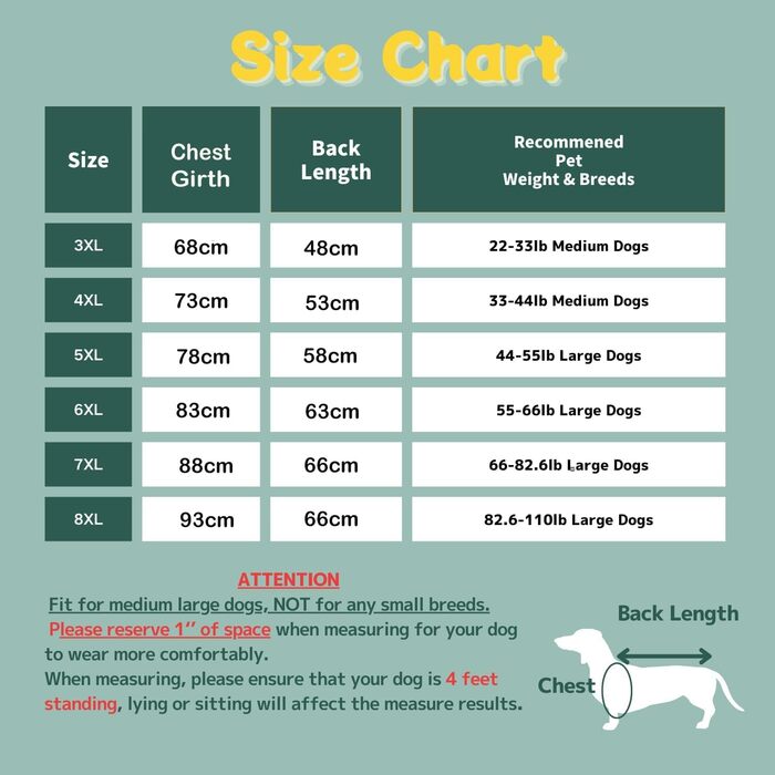 Дощовик для великих собак з повним хвостом, захист, косплей, водонепроникний, костюм, капюшон, комбінезон, куртка для середніх та великих собак, динозавр, розмір 6XL (довжина спини: 63 см, обхват грудей: 83 см)