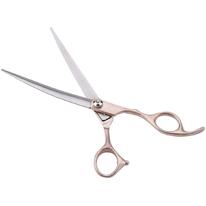 Набір професійних ножиць для стрижки тварин QUNINE (6 шт.), золоті ручки