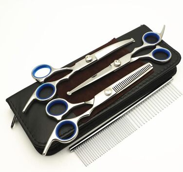 Набір ножиць для грумінгу собак 6 дюймів з безпечними закругленими кінцями, для догляду за шерстю собак та котів, 4 шт.