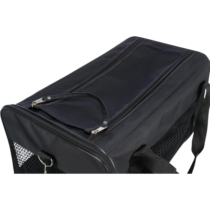 Траспортна сумка для собак TRIXIE Ryan – 26 × 27 × 47 см – до 6 кг – з верхнім відкриванням, знімний плечовий ремінь та коротка шлейка – зовнішня кишеня – знімна підкладка – 28841 (L 54 x B 30 x H 30 cm)