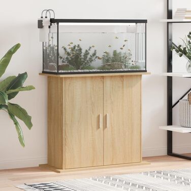 Тумба під акваріум ZEYUAN, 81x36x73 см, Сонома, деревостружкова плита
