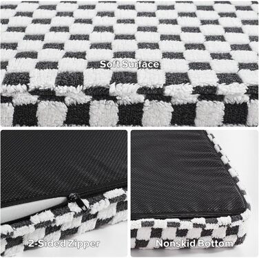 Ортопедичне ліжко для собак великих порід JOEJOY, 106,7 x 71,1 см, сірий колір, XL (42x28), знімний, пральний чохол, м'яке, сучасне ліжко з Memory Foam