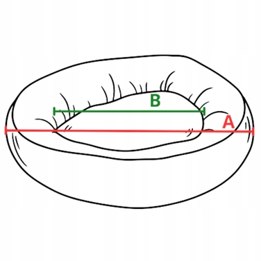 М'яке ліжечко для собак, сіре, 70 см x 50 см
