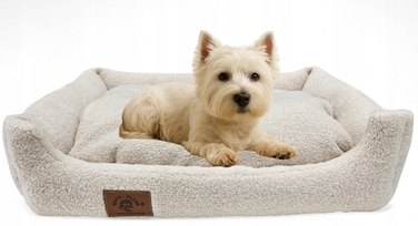 Лежак-диван для собак Odol-Plusz, бежевий, 70 см x 60 см