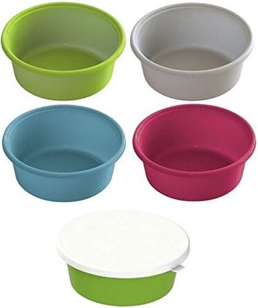 Набір мисок для корму тварин Cajou 3 шт. з кришкою (сірий)