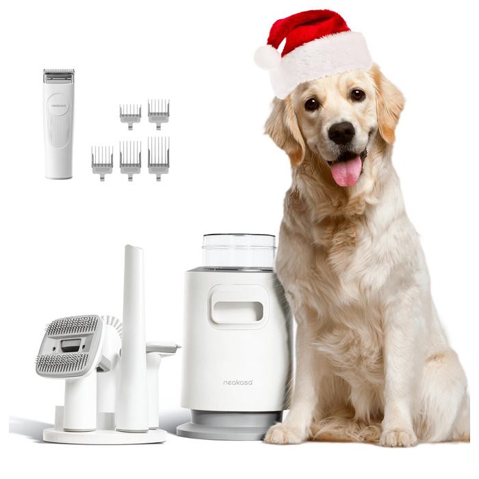 Набір для догляду за тваринами Neakasa P0 Pro: пилосос, щітка для котів, машинка для стрижки собак, 5 насадок, видалення ворсу