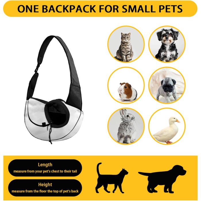 COEQINE Сумка-переноска для собак середніх порід, переноска для тварин, для цуценят, через плече, гаманець, з товстим наповнювачем, регульований плечовий ремінь для Йоркширських тер'єрів, Чихуахуа, принт з відбитком лапок