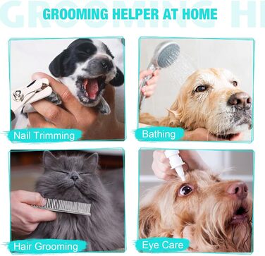 Гамак для грумінгу собак ATESON - гамачок для догляду за шерстю, підходить для стрижки нігтів (XXL до 54,4 кг), зручний для собак великих порід, блакитний