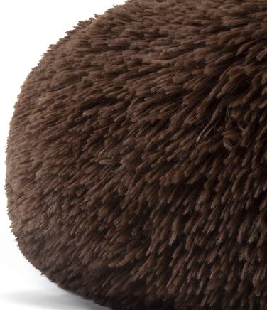 Ортопедичне ліжко для собак великих та екстра-великих порід, м'яке, з плюшу, легко миється, 40 см, кавовий колір