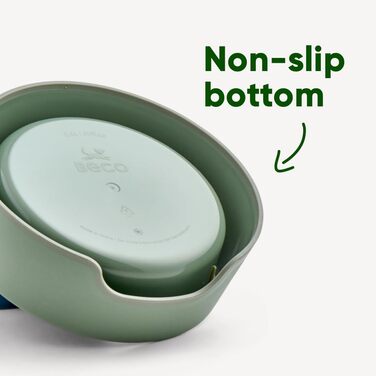 Миска для собак Beco - годівниця та поїлка, стабільна миска з переробленого пластику, неслизька гумова основа, Candy Pink, великий розмір L