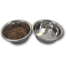 Миска для собак Top Dog Chews, набір, нержавіюча сталь, 20,3 см, 1,8 л (8 чашок), без наліпок
