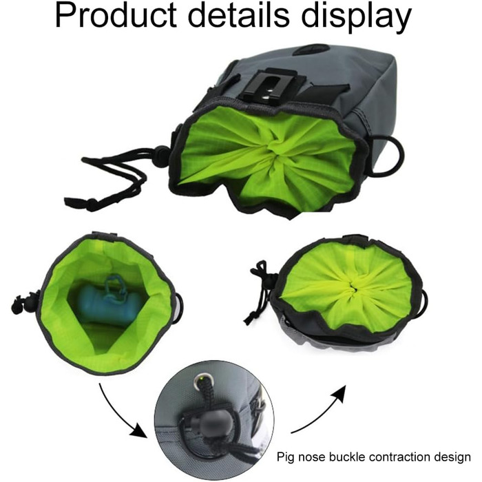 Сумка для ласощів для собак, для тренувань та прогулянок, з тримачем для пакетів, регульований ремінь, для цуценят та подорожей