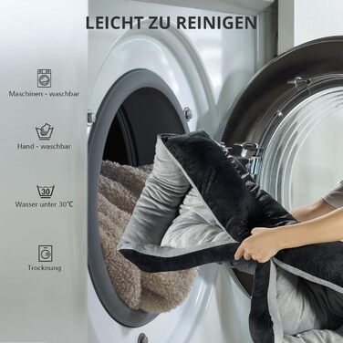 Лежанка для собак середнього розміру з високими бортиками та знімним чохлом, 80x60x15 см (Сірий)