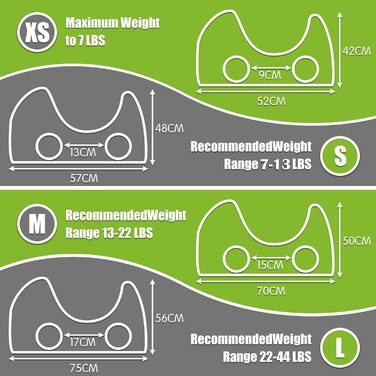Набір для догляду за тваринами Autrucker: гамак для грумінгу котів/собак, обладнання для стрижки кігтів, аксесуари для купання, нашийник для грумінгу (S, чорний)