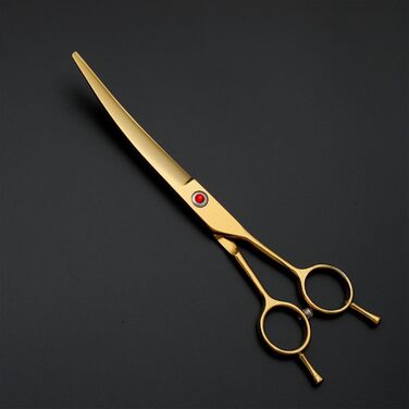 Професійний набір ножиць для собак 7.0 дюймів: ножиці для стрижки та догляду за шерстю, вигнуті ножиці, набір для грумінгу собак, ножиці для собак з нержавіючої сталі 440C