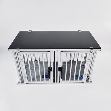 Складаний алюмінієвий бокс для собак Callieway Twinbox S, транспортний клітка для перевезення собак, легкий, міцний