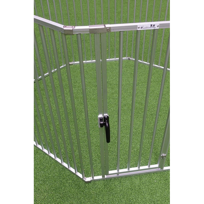 Callieway® Розкладний загін для цуценят ALUZAUN Safety Pro' 8-секційний (100x65 см) для вирощування, заходів та кемпінгу