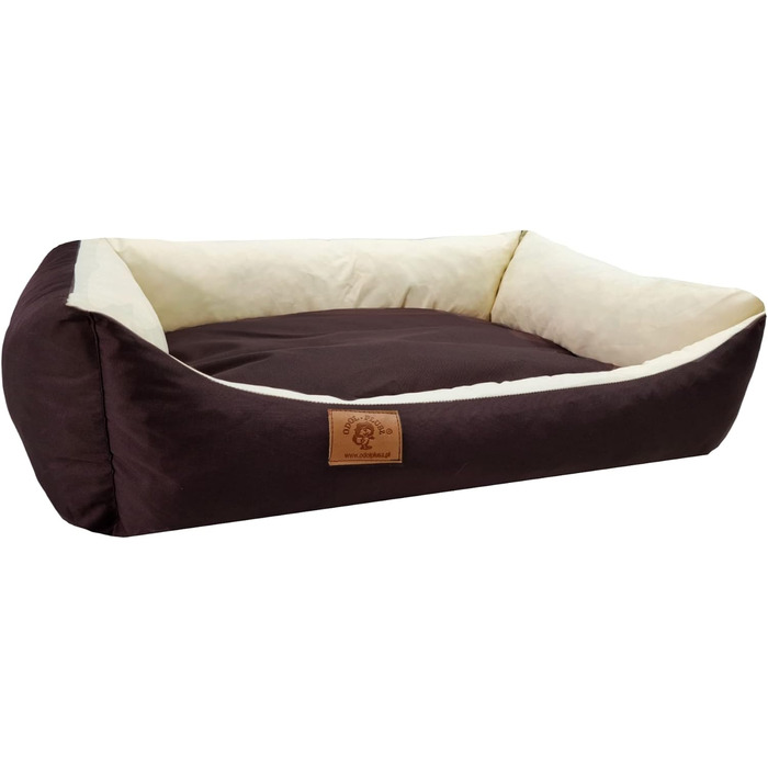 Крісло-лежанка для собак та котів Odol-Plu, 90x60 см, водонепроникне, коричнево-бежеве