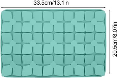 Килимок для котів та собак, силіконовий лежак-миска для повільного годування, зелений