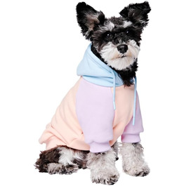 Світшот для собак Spark Paws з капюшоном – преміум якість, м'який, комфортний, з флісовою підкладкою, підходить для всіх порід – Cotton Candy, розмір S