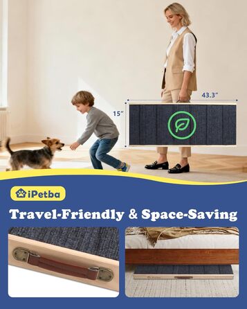 Рампа для собак та котів Hunderampe - складана, регульована, до 90 кг (внутрішнє використання до 35 кг)