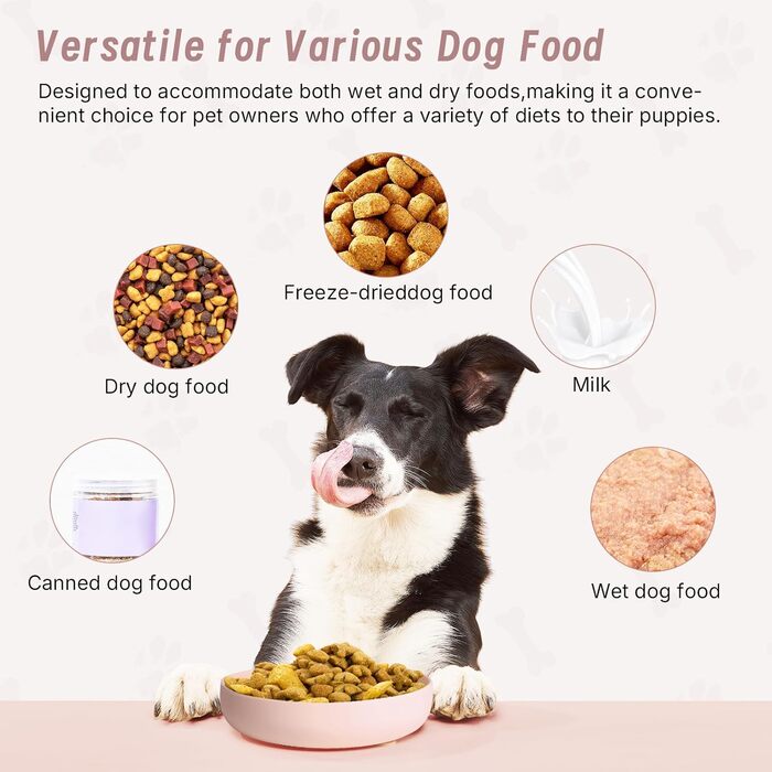 Набір мисок для собак Slow Feeder з килимком, силікон. Ідеально для собак малих та середніх порід. Нековзний, легко миється, з піднятими краями (Blush).